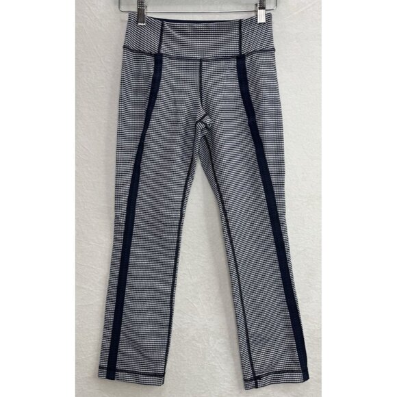 Lululemon Women's Coast To Class Cropped Pants in Gingham Inkwell Size 4 - Picture 1 of 8